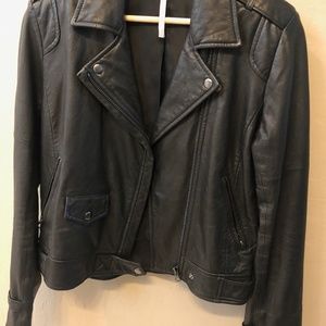 Truth and Pride Leather Jacket, women small, GUC